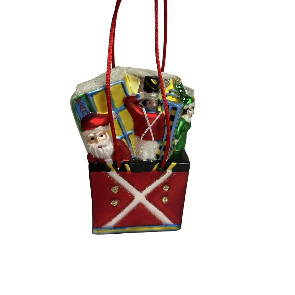 2004 Radio City Rockettes 75th Anniversary Glass Christmas Ornament Gift Bag NYC